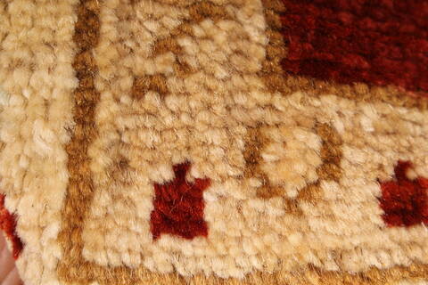 Pishavar Beige Hand Knotted 27 X 40  Area Rug 250-28961 Image 6