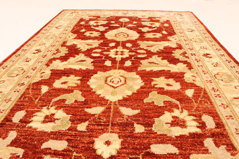 Pishavar Beige Hand Knotted 27 X 311  Area Rug 250-28965 Image 4