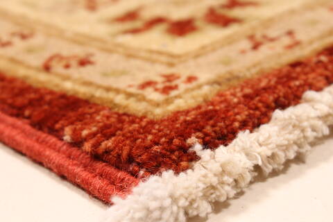 Pishavar Beige Hand Knotted 27 X 311  Area Rug 250-28965 Image 8