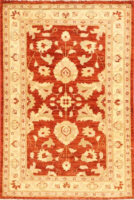 Pishavar Beige Hand Knotted 27 X 311  Area Rug 250-28965 Image 0