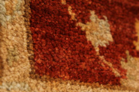Pishavar Beige Hand Knotted 28 X 311  Area Rug 250-28977 Image 4