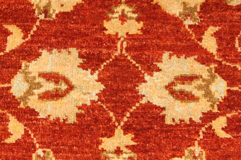 Pishavar Beige Hand Knotted 28 X 311  Area Rug 250-28977 Image 7