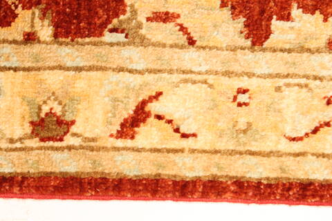 Pishavar Beige Hand Knotted 28 X 311  Area Rug 250-28977 Image 8