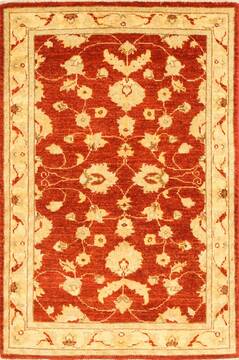 Pishavar Beige Hand Knotted 2'8" X 3'11"  Area Rug 250-28977