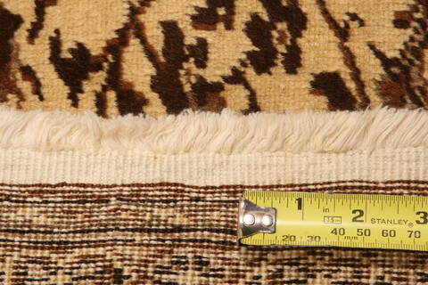 Tabriz Brown Hand Knotted 85 X 121  Area Rug 100-28985 Image 1