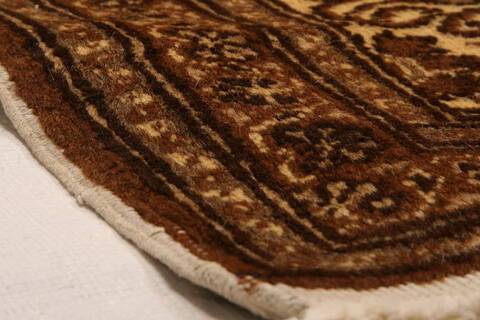 Tabriz Brown Hand Knotted 85 X 121  Area Rug 100-28985 Image 2