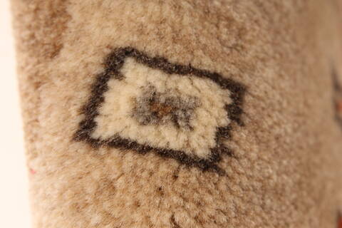Gabbeh Beige Hand Knotted 27 X 40  Area Rug 250-28986 Image 7