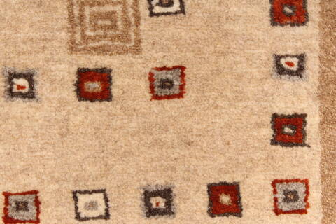 Gabbeh Beige Hand Knotted 27 X 40  Area Rug 250-28986 Image 8