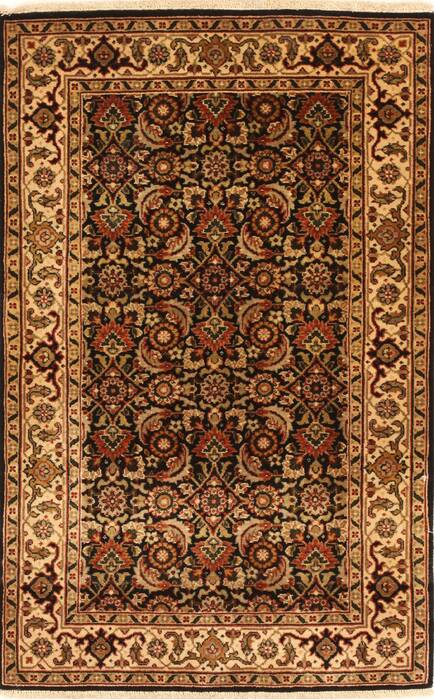 Herati Beige Hand Knotted 26 X 311  Area Rug 250-28990 Image 0