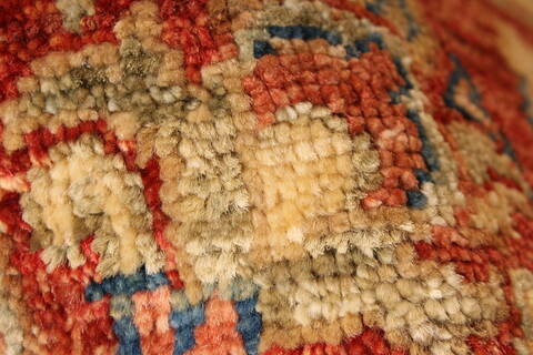 Pishavar Beige Hand Knotted 28 X 43  Area Rug 250-28999 Image 6