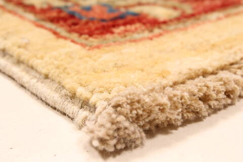 Pishavar Beige Hand Knotted 28 X 43  Area Rug 250-28999 Image 8