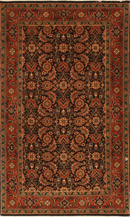 Herati Beige Hand Knotted 25 X 40  Area Rug 250-29012 Image 0