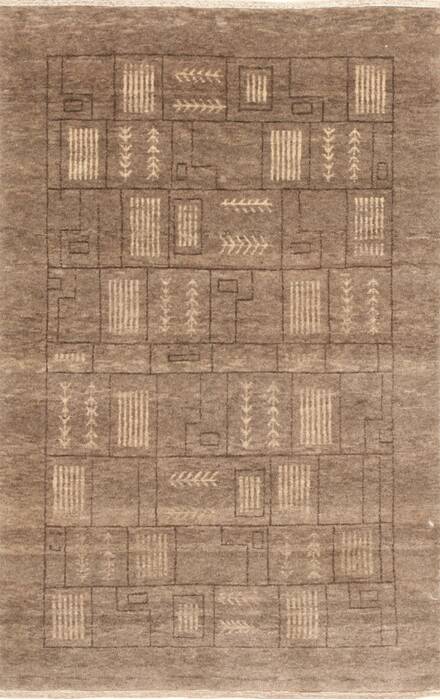 Gabbeh Grey Hand Knotted 26 X 311  Area Rug 250-29015 Image 0