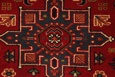 Karajeh Red Hand Knotted 27 X 42  Area Rug 250-29028 Image 7