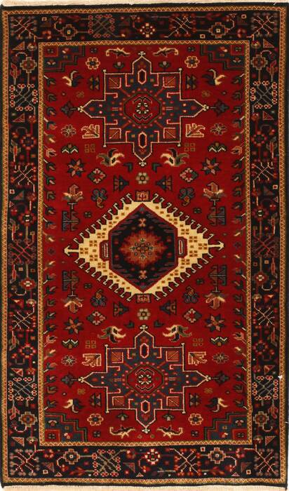 Karajeh Red Hand Knotted 27 X 42  Area Rug 250-29028 Image 0