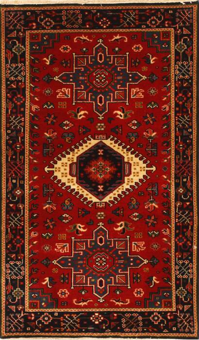 Karajeh Red Hand Knotted 26 X 41  Area Rug 250-29045 Image 0