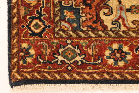 Serapi Blue Hand Knotted 26 X 40  Area Rug 250-29051 Image 1