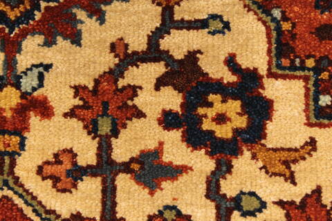 Serapi Beige Hand Knotted 26 X 41  Area Rug 250-29052 Image 7