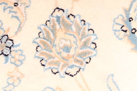 Nain Blue Round Hand Knotted 86 X 86  Area Rug 254-29103 Image 1