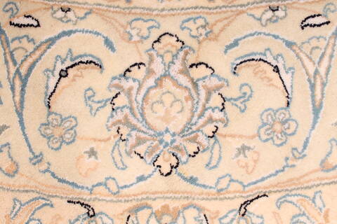 Nain Blue Round Hand Knotted 86 X 86  Area Rug 254-29103 Image 4