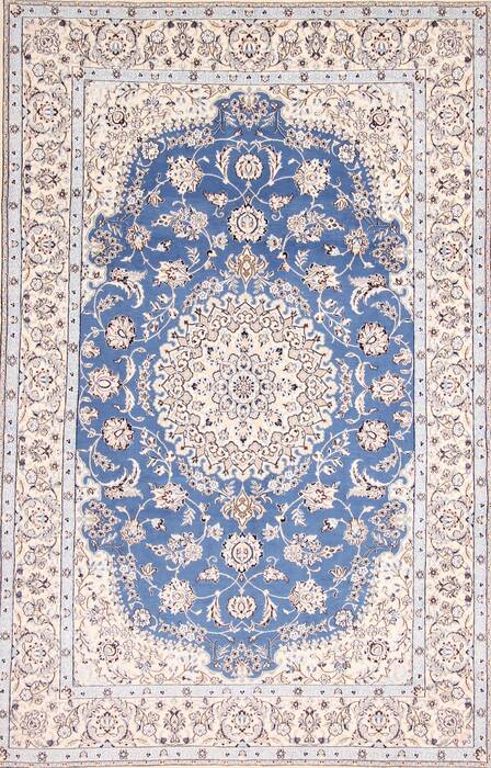 Nain Beige Hand Knotted 67 X 102  Area Rug 254-29143 Image 0