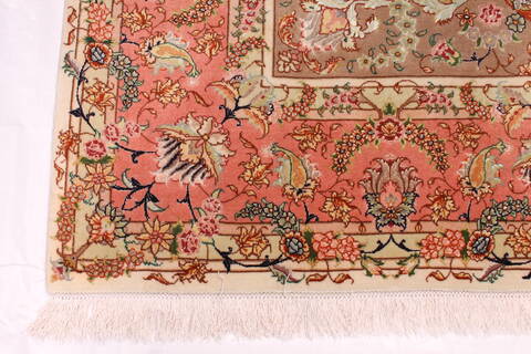 Tabriz Purple Hand Knotted 68 X 98  Area Rug 254-29154 Image 5