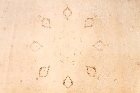 Tabriz Beige Hand Knotted 66 X 101  Area Rug 254-29162 Image 2