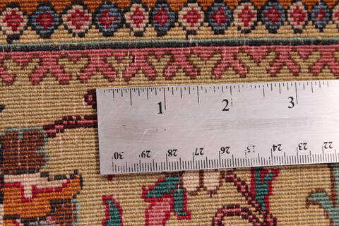 Tabriz Red Hand Knotted 910 X 132  Area Rug 254-29186 Image 8