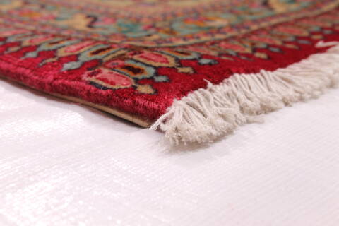 Tabriz Red Hand Knotted 910 X 132  Area Rug 254-29186 Image 9