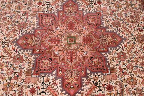 Tabriz Beige Hand Knotted 83 X 115  Area Rug 254-29248 Image 3