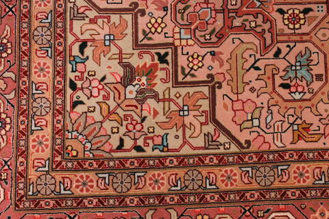 Tabriz Beige Hand Knotted 83 X 115  Area Rug 254-29248 Image 5