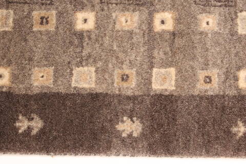Gabbeh Grey Hand Knotted 26 X 310  Area Rug 250-29262 Image 1