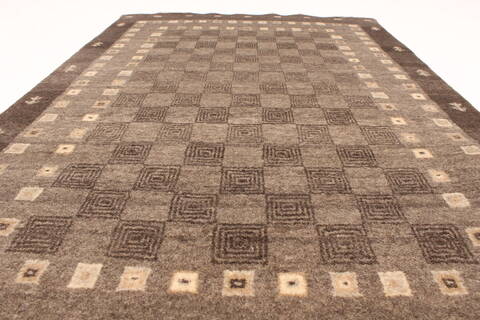 Gabbeh Grey Hand Knotted 26 X 310  Area Rug 250-29262 Image 2