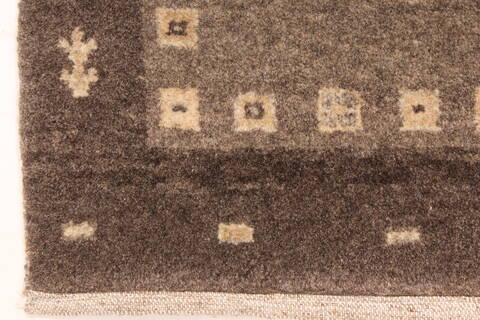 Gabbeh Grey Hand Knotted 26 X 310  Area Rug 250-29262 Image 6