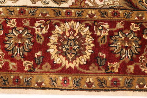 Agra Beige Runner Hand Knotted 60 X 238  Area Rug 250-29266 Image 10