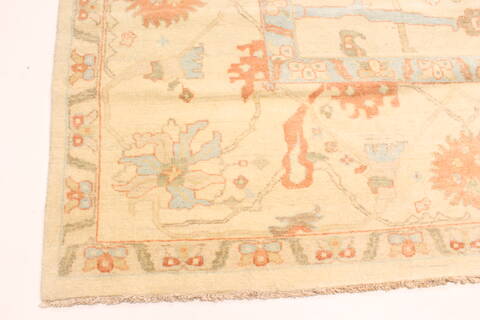 Oushak Beige Hand Knotted 1111 X 153  Area Rug 250-29268 Image 2