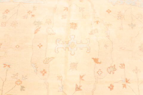 Oushak Beige Hand Knotted 1111 X 153  Area Rug 250-29268 Image 3