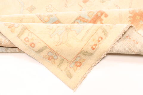 Oushak Beige Hand Knotted 1111 X 153  Area Rug 250-29268 Image 9