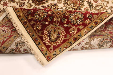 Agra Beige Runner Hand Knotted 511 X 238  Area Rug 250-29269 Image 2