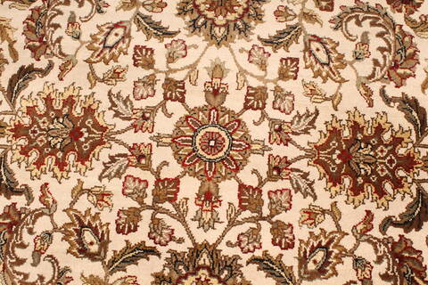 Agra Beige Runner Hand Knotted 511 X 238  Area Rug 250-29269 Image 6