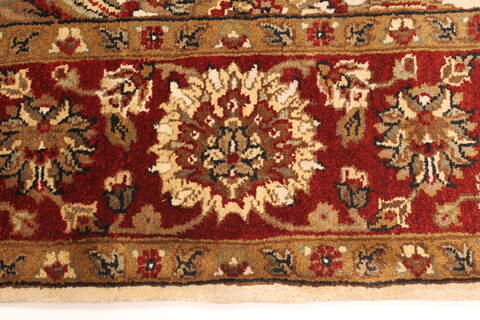Agra Beige Runner Hand Knotted 511 X 238  Area Rug 250-29269 Image 7