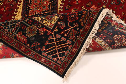 Karajeh Blue Hand Knotted 61 X 120  Area Rug 250-29274 Image 2