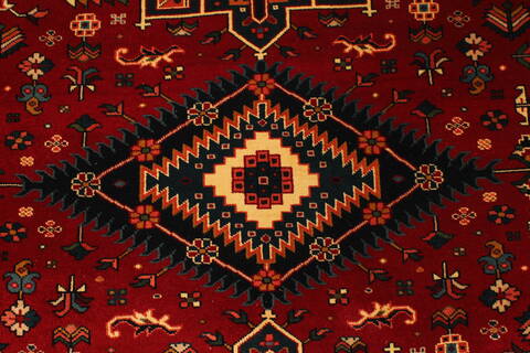 Karajeh Blue Hand Knotted 61 X 120  Area Rug 250-29274 Image 6
