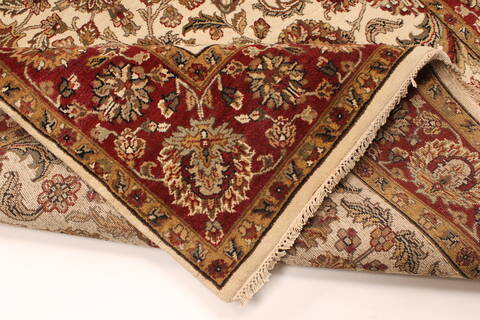 Agra Beige Hand Knotted 61 X 1511  Area Rug 250-29282 Image 4