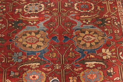 Mahal Beige Hand Knotted 610 X 166  Area Rug 250-29286 Image 2
