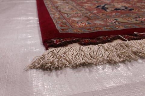 Tabriz Blue Hand Knotted 100 X 132  Area Rug 254-29346 Image 6