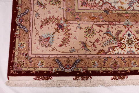 Tabriz Purple Hand Knotted 100 X 133  Area Rug 254-29352 Image 6