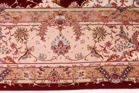 Tabriz Purple Hand Knotted 100 X 133  Area Rug 254-29352 Image 8