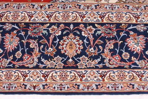 Isfahan Red Hand Knotted 100 X 1310  Area Rug 254-29354 Image 9