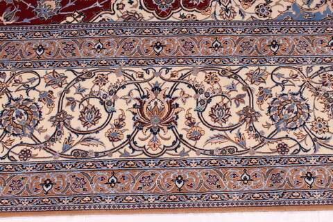 Nain Beige Hand Knotted 100 X 144  Area Rug 254-29355 Image 1